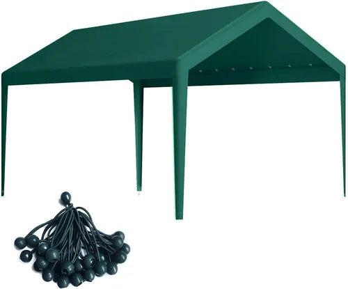 Vista 10 de Cubierta de toldo de repuesto para cochera, cubierta superior de repuesto para marco de cochera de 10' x 20', lona impermeable y protegida contra