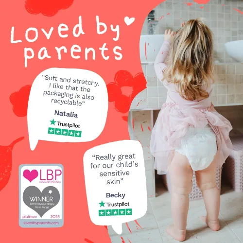 Vista 5 de Pura Pantalones de pañales de 360° talla 4 (20-33 libras) 63 veces elásticos para la noche, protección contra fugas de 12 horas durante la noche