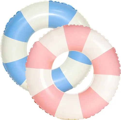Vista 16 de 2 flotadores inflables para piscina, fiesta, lago, playa, adultos, flotadores, tubos de natación, flotadores para decoración de fiesta de playa
