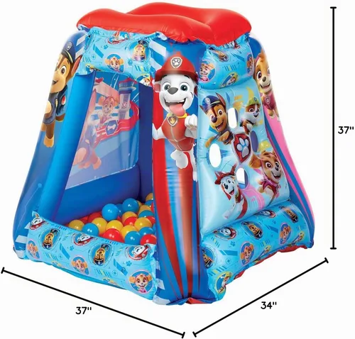 Vista 8 de Paw Patrol Pozo de pelotas para niños con 20 pelotas