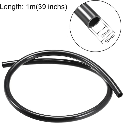 Vista 2 de uxcell Tubo de manguera de línea de nailon, 0.472 in (0.47 pulgadas) de diámetro interior x 0.591 in de diámetro exterior PA12 tubo de nailon