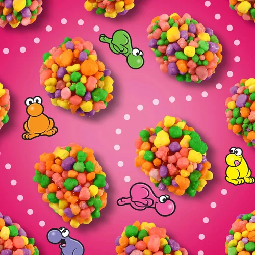 Vista 6 de NERDS Gummy Clusters Candy, arcoíris, crujiente y gomoso, 3 onzas (paquete de 12)