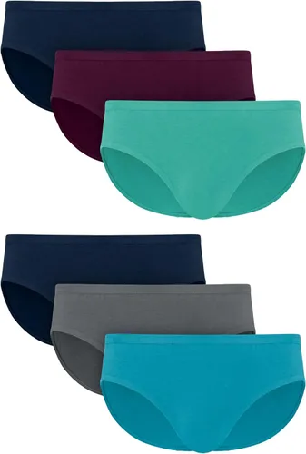 Vista 7 de Hanes Paquete de bikini para hombre, bikini de algodón elástico que absorbe la humedad, paquete de 6, ropa interior de bikini con control de olores