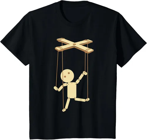 Vista 43 de Puppeteering - Camiseta de marionetas Ventrílocuo de tiriteros, Negro, S