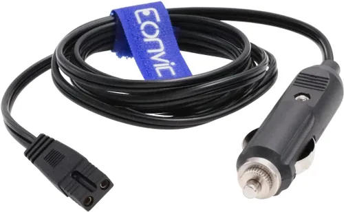 Vista 2 de Cable de extensión de encendedor de cigarrillos de 12 V CC, cable de alimentación para refrigerador de automóvil, cable de repuesto para caja