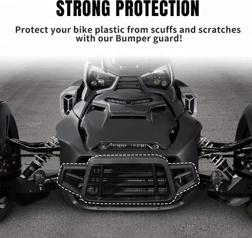 Vista 2 de Kit de protección de parachoques delantero para Can Am Ryker 600 900 Sport & Rally Edition All Models Accesorio, Perfil delantero Protector