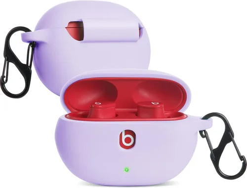 Vista 2 de LiZHi Funda para Beats Studio Buds, Beats Studio Buds+ Plus, funda de transporte de silicona con llavero para auriculares inalámbricos Beats Studio
