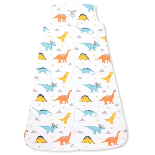 Vista 46 de Mama Cheetah Saco de dormir para bebé de 0.5 TOG, Manta portátil de algodón orgánico para bebé con cremallera bidireccional, Saco de dormir