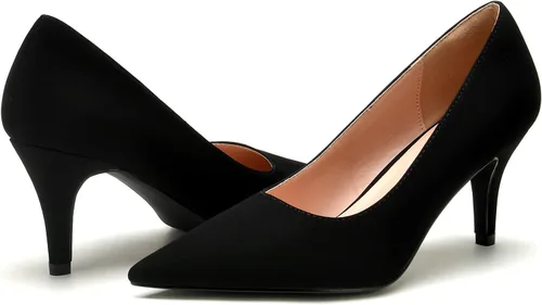 Vista 2 de HVV Zapatos de tacón puntiagudos para mujer