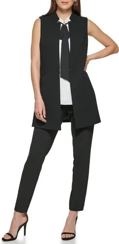 Vista 4 de DKNY Chaleco de traje con frente abierto para mujer