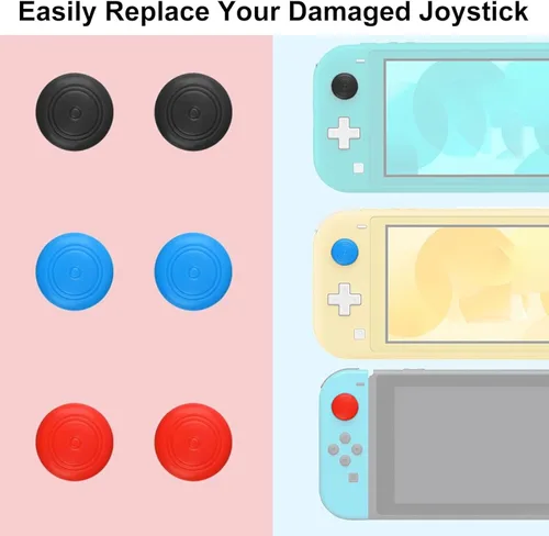 Vista 6 de EEEKit Joystick Replacement for Joycon, 3D Analog Thumb Stick Repair Kit for Switch, Switch Lite and OLED, 68PCS