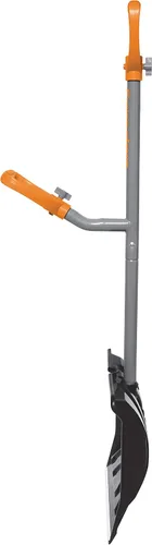 Vista 3 de ErgieShovel ERG-SNSH18 - Pala de nieve resistente a los impactos, pala de 18 pulgadas, astil de 48 pulgadas, hoja combinada de empuje/cuchara