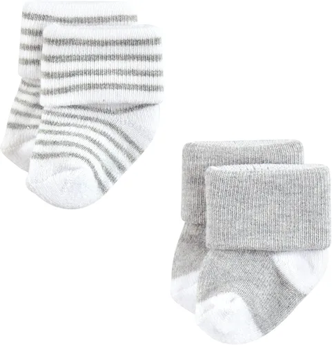 Vista 6 de Hudson Baby Baby Girls' Cotton Rich Newborn and Terry Socks