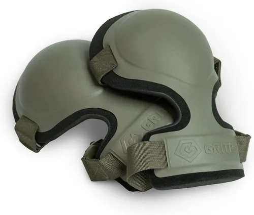 Vista 8 de GRITR Tactical Knee Pads for Work, Hunting, Construction, Gardening, Paintball w/Foam Padding, Hard Shell & Adjustable Straps - Heavy Duty