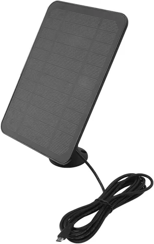 Vista 6 de Cargador solar para exteriores con panel solar de 4 W 5 V con soporte ajustable de 360 grados, impermeable IP65 para cámara de seguridad Blink