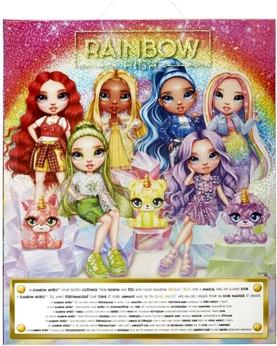 Vista 6 de RAINBOW HIGH Muñeca de moda con kit de slime y mascota - Amaya (arcoíris) - Muñeca centelleante de 11.0 in con ciervos con purpurina para bricolaje