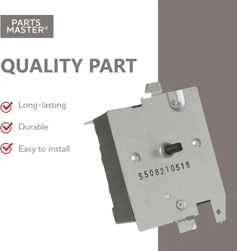 Vista 6 de Parts Master Reemplazo para temporizador de secadora GE/Hotpoint, WE4M533, PS8690648, AP5780508 - Temporizador de secadora de electrodomésticos