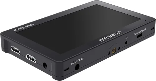 Vista 2 de FEELWORLD Batería F6 Pro +NP-F970, cargador, kit de estuche de almacenamiento, pantalla táctil HDMI 4K de 5.5 pulgadas Monitor en cámara 1600nits