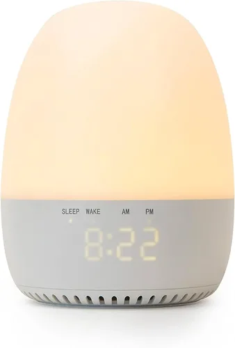 Vista 7 de Yogasleep Dreamcenter - Máquina de ruido blanco multisonido con luz nocturna, temporizador de sueño, 26 sonidos relajantes para viajes, cancelación