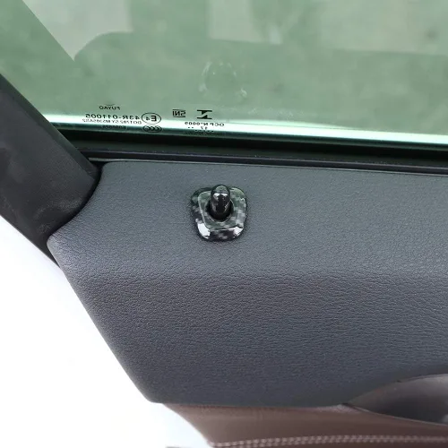 Vista 3 de YIWANG Adhesivos de fibra de carbono estilo cerradura de puerta, 4 piezas para BMW X1 F48 2016-2019, para BMW X2 F47 2018 accesorios de automóvil