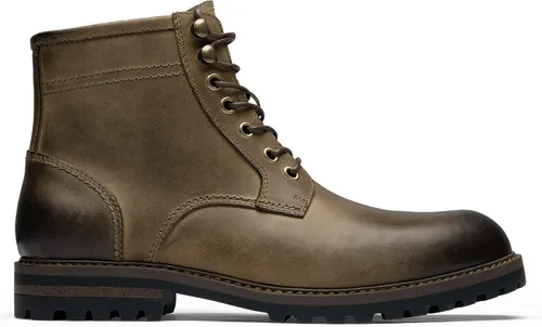 Vista 3 de Jousen Mens Boots Leather Motorcycle Casual Boots For Men Waterproof Hiking Chukka Boots Mens