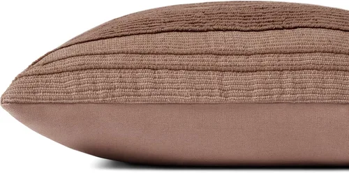 Vista 2 de Loloi Jean Stoffer x Kristy Collection PJS0001 - Almohada de arcilla (18.0 x 18.0 in), solo funda