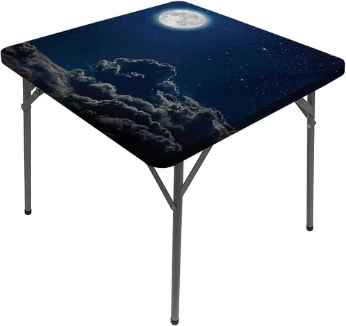 Vista 16 de Mantel cuadrado con diseño de galaxia y espiral, diseño de planeta y espiral, para mesa de 24 x 24 pulgadas, para restaurantes, picnic, patio