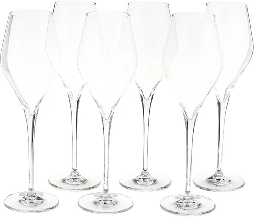 Vista 2 de Schott Zwiesel Tritan - Juego de 6 copas de champán con puntos de efervescencia (juego de 6), 10.0 onzas, transparente