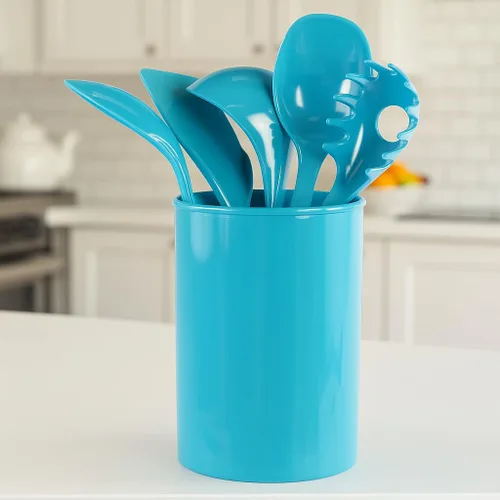 Vista 8 de Calypso Basics – Recipiente para utensilios de cocina Turquesa