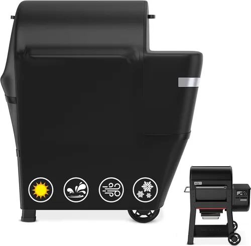 Vista 29 de Cubierta de parrilla Utheer para ahumador vertical de gas Pit Boss 3-Serie, cubierta impermeable anti-UV de 600D de longitud completa y resistente