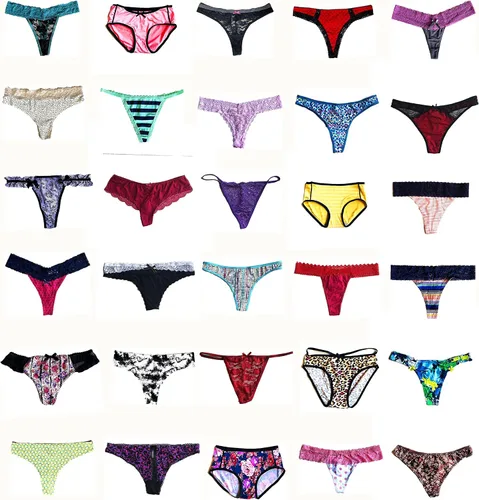 Vista 2 de Morvia Paquete de variedad de bragas para mujer, tanga, hipster, hilo dental, surtido ropa interior multicolor