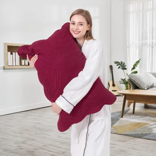 Vista 6 de BOSOWOS Juego de 2 fundas de almohada acolchadas de microfibra estándar, fundas de almohada suaves y transpirables con cierre de sobre