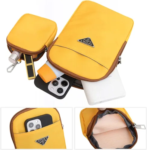 Vista 4 de Valentoria Bolso cruzado pequeño para teléfono celular, cartera de mensajero de viaje para mujer, bolsa deportiva casual con cremallera