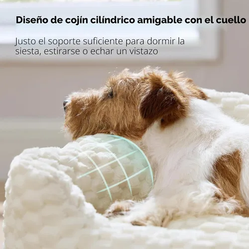 Vista 7 de Bedsure Camas lavables y esponjosas para perros pequeños y medianos, 25 Crema