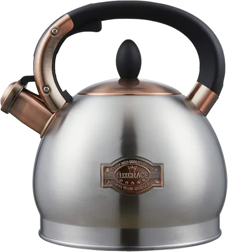 Vista 10 de Tetera de Té - Hervidor de 2.2 Quart para Estufa Silbante de Acero Inoxidable Ollas de Té para Estufa Silbante de Té