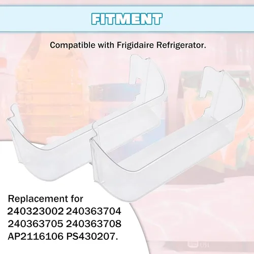 Vista 5 de Kojem 240323002 - Estante de repuesto para puerta de refrigerador lateral (inferior) compatible con frigidaire refrigerador 240363704 240363705