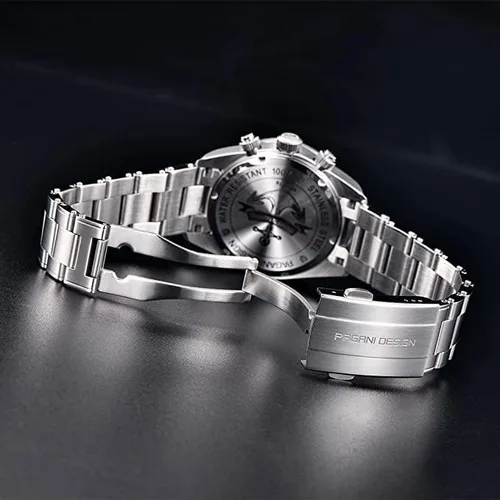 Vista 6 de LACZ DENTON Pagani Design PD1644 Relojes de cuarzo para hombre, acero inoxidable, cronógrafo, impermeable, 100M, reloj deportivo para hombre, regalo