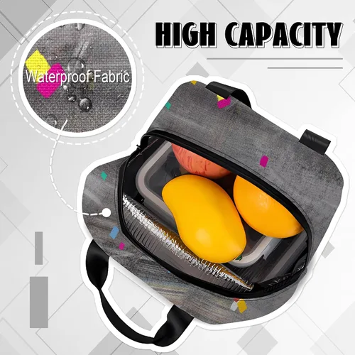 Vista 7 de Bolsa de almuerzo para mujeres afroamericanas, reutilizable, con aislamiento mágico, portátil, para viajes, senderismo, trabajo, regalos