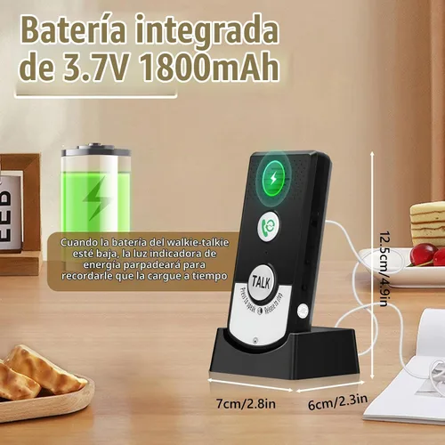 Vista 7 de Intercomunicadores para el hogar, intercomunicador de 2 vías, sistema de intercomunicación súper largo alcance, 1,345.1 ft a 1,607.6 ft sistema