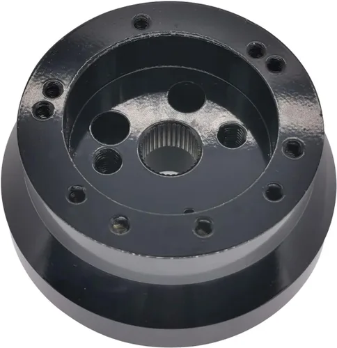 Vista 4 de Adaptador de cubo de volante de 5/6 orificios compatible con camioneta GMC Chevy Pontiac (negro)