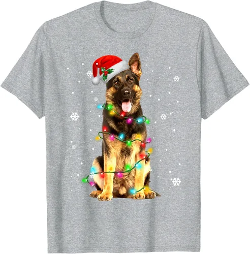 Vista 46 de Suéter de Navidad para perros de pastor alemán, suéter de Navidad para regalos de perros, Negro, S