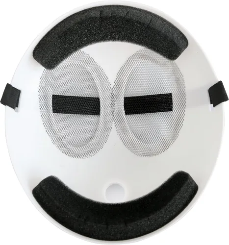 Vista 6 de MCJC Máscara blanca para cosplay, máscara facial divertida de anime