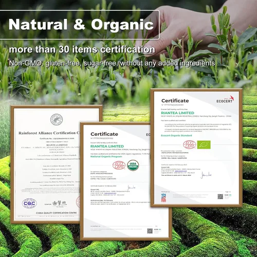 Vista 6 de RIANTEA Bolsas de té verde de jazmín orgánico, 100% natural, hoja entera, baja en cafeína, bolsa de té frío sin OMG, bolsas de té verde de alta