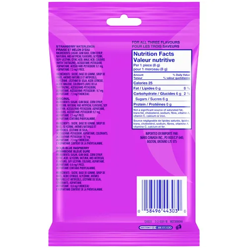 Vista 2 de Hubba Bubba Bubblegum, Variedad 4 PAK, {Importado de Canadá}