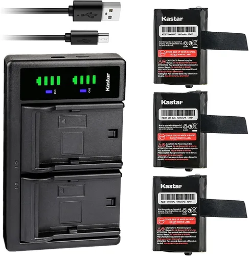 Vista 6 de Kastar Cargador de batería USB M53617 LTD2 compatible con Motorola TLKR T40 TLKR T41 TLKR T50 TLKR T61 TLKR T80 TLKR T81 T100 T100TP TLKR T80 Extreme