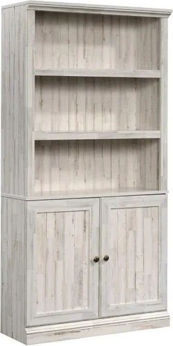 Vista 22 de Sauder Estantería de Almacenamiento Misceláneo con Puertas, Estantes Ajustables, Estantería de 5 Estantes - Acabado Castaño Tizado Chalked Chestnut