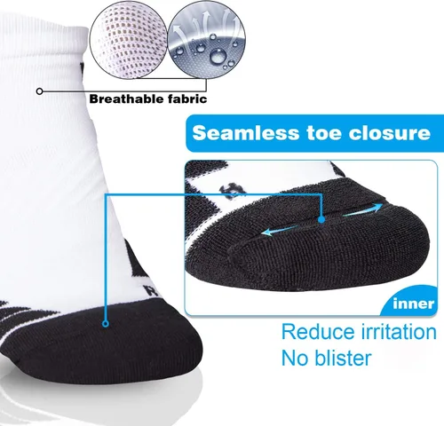 Vista 3 de Calcetines Coolmax deportivos antiampollas que absorben las ampollas, sin costuras, antiolor