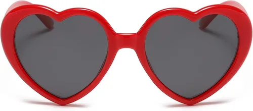 Vista 4 de ZIMUSUN Lentes de sol polarizados en forma de corazón para niñas, de 3 a 10 años, protección UV400