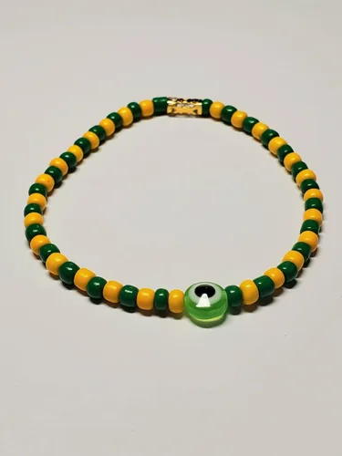 Vista 52 de 3 pcs Ilde Cowrie seashell Evil Eye Hamsa Hand Orisha Santeria Pulseras Bracelet Set