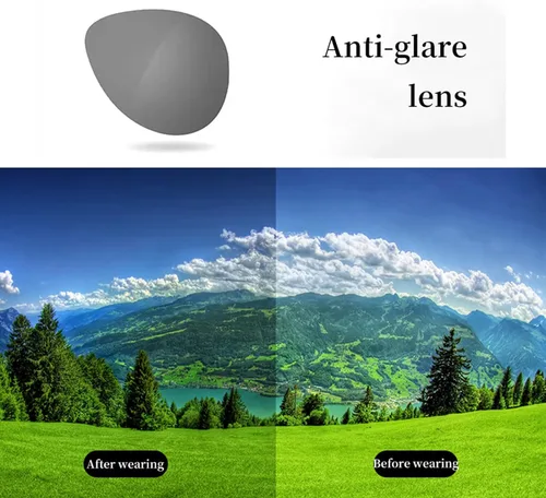 Vista 6 de YAMEIZE Gafas de sol polarizadas sin montura con clip, gafas redondas antirreflejos, protección UV, abatibles, para hombres y mujeres, conducen al